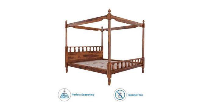 Aarna Non Storage Bed (Teak Finish, King Bed Size) by Urban Ladder - - 