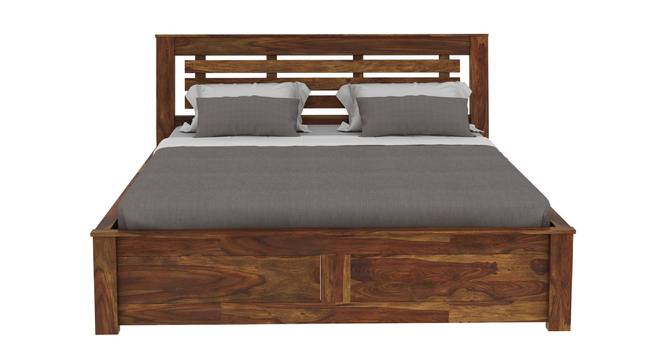 Barlavento Non Storage Bed (Queen Bed Size, PROVINCIAL TEAK Finish) by Urban Ladder - - 