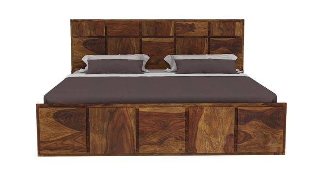 Brava Island Non Storage Bed (King Bed Size, Brown Finish) by Urban Ladder - - 