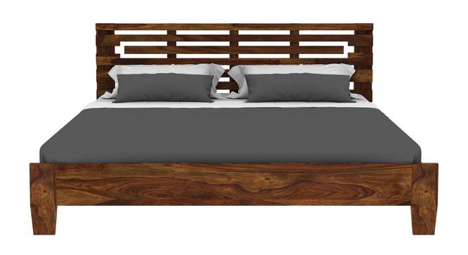 Banks Non Storage Bed (Queen Bed Size, Brown Finish) by Urban Ladder - - 