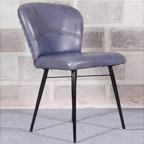 Dining Chairs In Gurgaon Design Cyrus Leather Accent Chair in Grey Colour