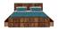 Cyprus Platform Storage Bed (Queen Bed Size, PROVINCIAL TEAK Finish) by Urban Ladder - - 