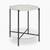 Gifford end table white and black finish lp