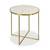 Kincaid end table white and brass finish lp