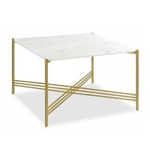 solanki handicrafts Grazia Square Metal Coffee Table in Brass Finish-picture-15