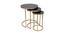 Logan Nesting Table (Gold Finish) by Urban Ladder - - 