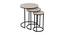 Lochellen Nesting Table (Black Finish) by Urban Ladder - - 
