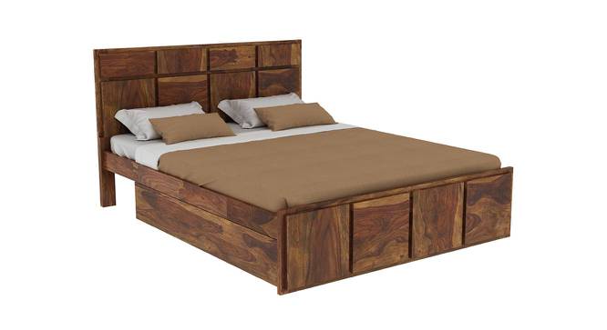 Juan Platform Storage Bed (Queen Bed Size, Brown Finish) by Urban Ladder - - 