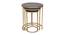 Logan Nesting Table (Gold Finish) by Urban Ladder - - 