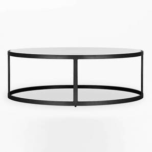 Lucila Round Metal Coffee Table in Black Finish-image-36