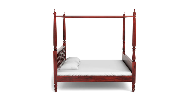 Mahika Bed Without Storage (King Bed Size, HONEY Finish) by Urban Ladder - - 