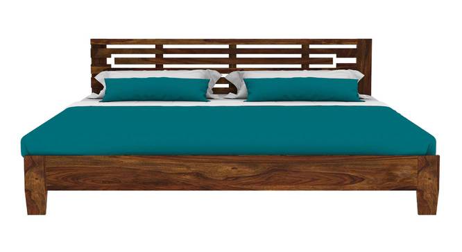 Santiago Non Storage Bed (Teak Finish, King Bed Size) by Urban Ladder - - 