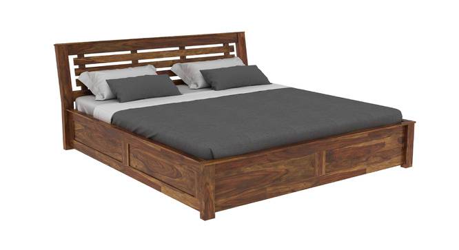 Tierra Platform Storage Bed (Queen Bed Size, PROVINCIAL TEAK Finish) by Urban Ladder - - 