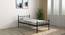 Weaver Metal Single Bed With SimplyWud Essential Mattress (Single Bed Size, Black Finish, 78 x 36 in Mattress Size) by Urban Ladder - Zoomed Image - 802891