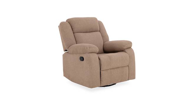 Avalon - Rocking & Revolving Single Seater Fabric Recliner in Plaster Brown Colour (Brown, One Seater) by Urban Ladder - Storage Image - 