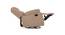 Avalon - Rocking & Revolving Single Seater Fabric Recliner in Plaster Brown Colour (Brown, One Seater) by Urban Ladder - Ground View - 