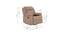 Avalon - Rocking & Revolving Single Seater Fabric Recliner in Plaster Brown Colour (Brown, One Seater) by Urban Ladder - Dimension - 