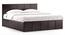 Astoria Storage King Bed in Mahogany Dreamlite Bonnel Spring Mattress (Mahogany Finish, King Bed Size, 78 x 72 in Mattress Size) by Urban Ladder - Front View Design 1 - 807802