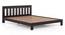 Beirut Solid Wood Queen Size Mahogany Finish Bed With Essential Coir Mattress (Mahogany Finish, Queen Bed Size, 78 x 60 in Mattress Size) by Urban Ladder - Design 1 Close View - 807848