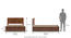 Astoria Storage Queen Bed in Teak With Essential Foam Mattress (Teak Finish, Queen Bed Size, 78 x 60 in Mattress Size) by Urban Ladder - Design 1 Dimension - 807886