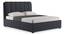 Faroe Upholstered Storage King Bed With Essential Foam Mattress (King Bed Size, Grey Finish, 78 x 72 in Mattress Size) by Urban Ladder - Rear View Design 1 - 807995