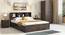 Jasper Storage King Bed In Dark Wenge With Essential Foam Mattress (King Bed Size, 78 x 72 in Mattress Size, Dark Wenge Finish) by Urban Ladder - Close View - 808042
