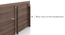 Zoey Non- Storage Bed (King Bed Size, Classic Walnut Finish) by Urban Ladder - Storage Image - 808088