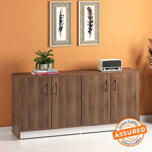Shoe Rack Design Alex Shoe Rack in Classic Walnut Finish