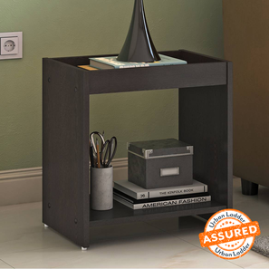 Engineered Wood Side And End Tables Design Ally Engineered Wood Side Table in Dark Wenge Finish