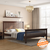 Athens bed walnut queen lp