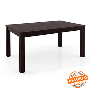 Dining Tables In Pune Design Arabia 6 Seater Dining Table (Mahogany Finish)