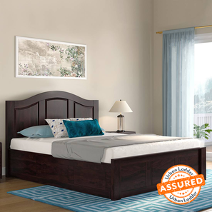 Ballito storage bed   king  finish  mahogany lp