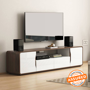 Baltoro Range Design Baltoro Engineered Wood Free Standing TV Unit in White Finish