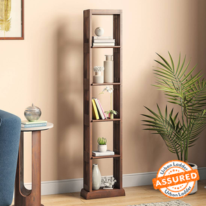 Bestsellers Design Babylon Solid Wood Bookshelf in Walnut Finish