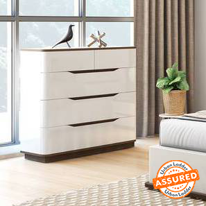 Chest Of Drawers Design Baltoro Engineering Wood Chest of 5 Drawers in White Finish
