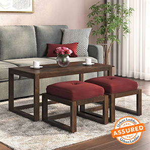 Urban ladder coffee sales table with stool