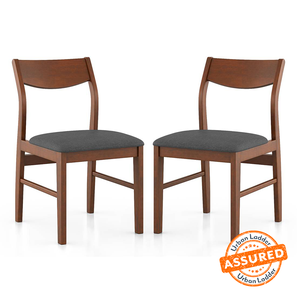 Augusta dining chair set of 2 color grey dark walnut lp