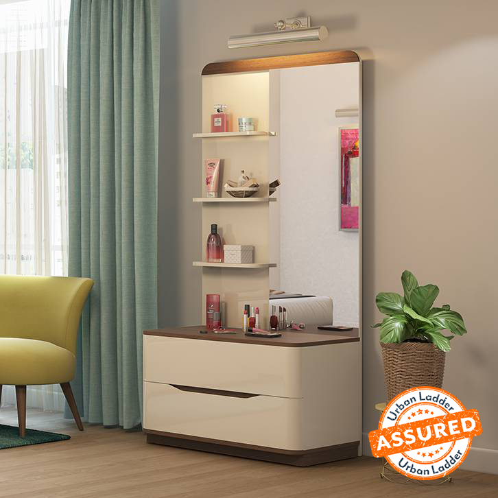 Free standing dressing table mirror with 2025 drawers