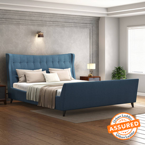 Kings Beds Without Storage Design Belize Engineered Wood King Size Upholstered Bed in Finish