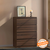 Bocado compact chest of four drawers columbian walnut lp
