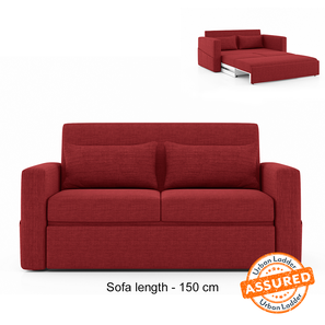 Camden sofa cum bed colour salsa red 4ft newlp