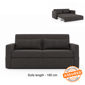 Sofa Cum Bed Design Camden 3 Seater Pull Out Sofa cum Bed In Smoke Grey Colour