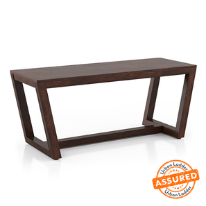 Dining Bench Design Caprica Solid Wood Dining Bench in Mango Walnut Finish