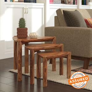 Side Tables End Tables Design Clapton Solid Wood Side Table in Teak Finish