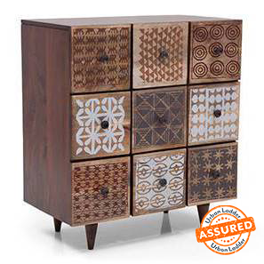 Kitchen Almirah Design Design Emaada Solid Wood Sideboard in Teak Finish