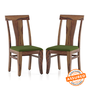 Chair Designs Design Fabio Solid Wood Dining Chair set of 2 in Teak Finish