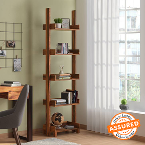 Bookshelf In Mysuru Design Austen Solid Wood Bookshelf in Teak Finish