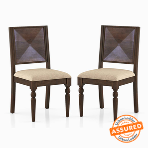 Black Fri Yay Deals Design Mirasa Solid Wood Dining Chair set of 2 in Finish