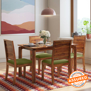 Dining Chair Set Of 2 Design Oribi Solid Wood Dining Chair set of in Teak Finish