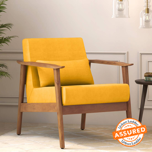 Mustard yellow online accent chair